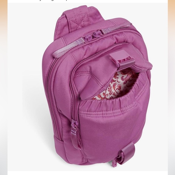 Vera Bradley Utility Sling Backpack Rich Orchid Pink main image 10